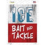 Ice Bait and Tackle Novelty Rectangle Sticker Decal