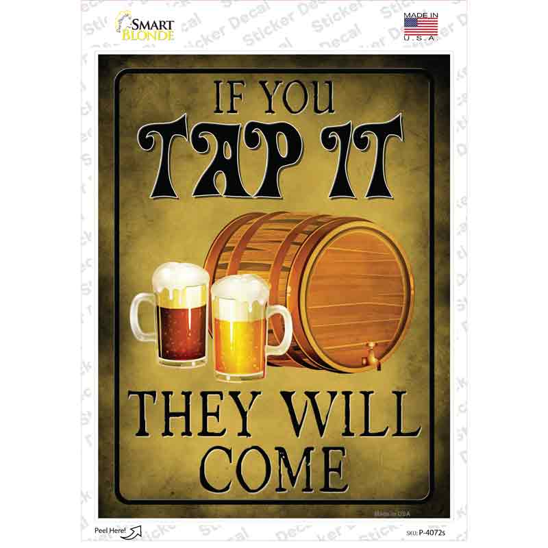 If You Tap It Novelty Rectangle Sticker Decal