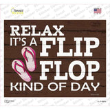 Flip Flop Kind of Day Novelty Rectangle Sticker Decal