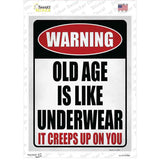 Old Age is like Underwear Novelty Rectangle Sticker Decal