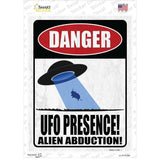 UFO Presence Cow Novelty Rectangle Sticker Decal