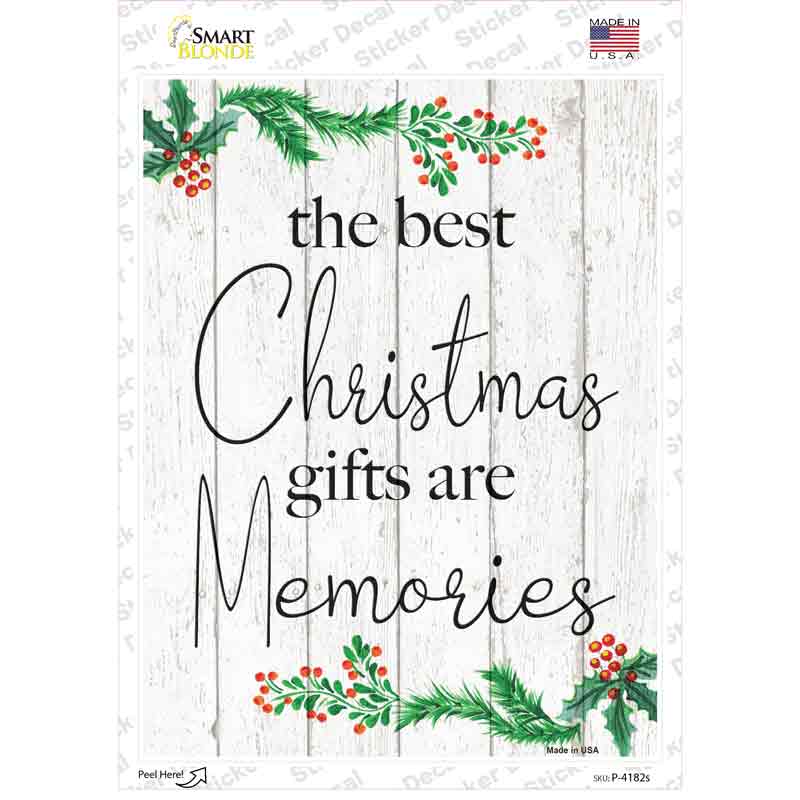 Best Christmas Gifts Novelty Rectangle Sticker Decal