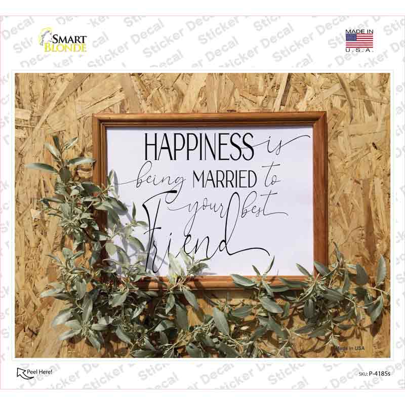 Married Best Friend Novelty Rectangle Sticker Decal