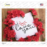 I Love You Notebook Novelty Rectangle Sticker Decal