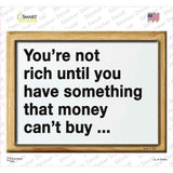 Not Rich Money Novelty Rectangle Sticker Decal