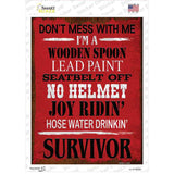 Hose Water Drinkin Survivor Novelty Rectangle Sticker Decal