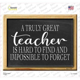 Truly Great Teacher Chalkboard Novelty Rectangle Sticker Decal