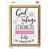 God Is Our Refuge Novelty Rectangle Sticker Decal