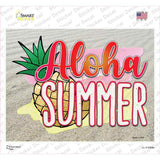 Aloha Summer Novelty Rectangle Sticker Decal