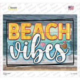 Beach Vibes Waves Novelty Rectangle Sticker Decal