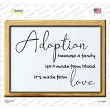 Adoption Family Made From Love Novelty Rectangle Sticker Decal