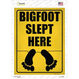 Bigfoot Slept Here Novelty Rectangle Sticker Decal