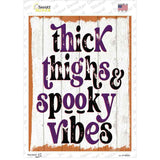 Thick Thighs Novelty Rectangle Sticker Decal