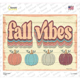 Fall Vibes Pumpkins Novelty Rectangle Sticker Decal