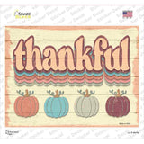 Thankful Pumpkins Novelty Rectangle Sticker Decal