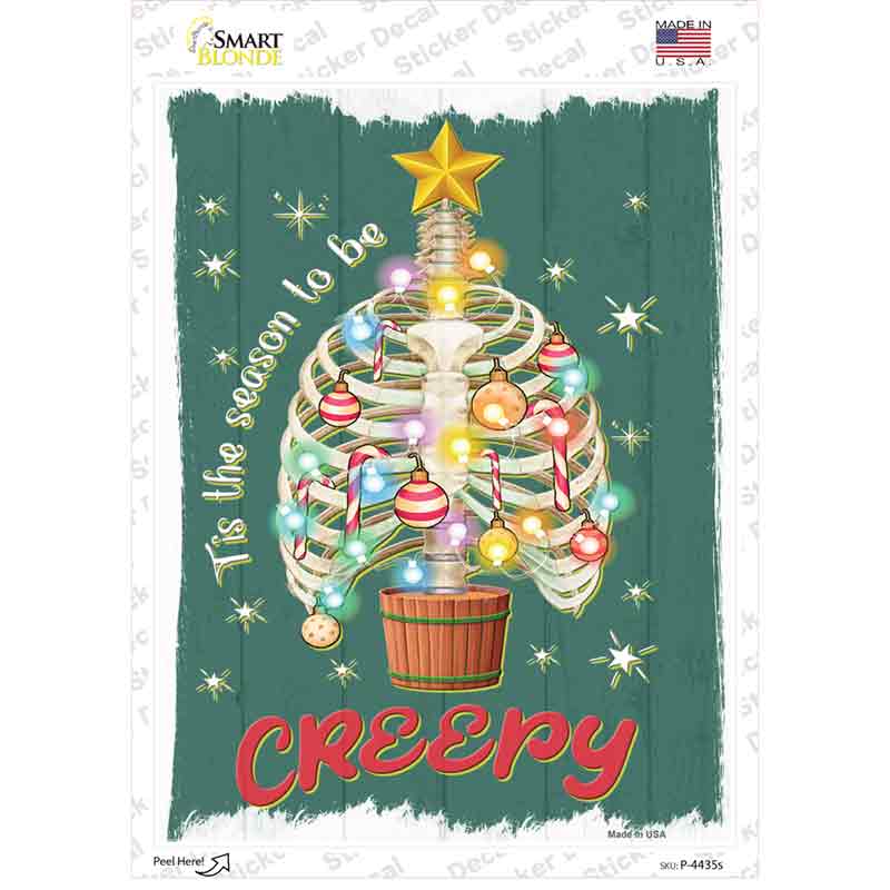 Tis the Season to be Creepy Novelty Rectangle Sticker Decal