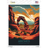 Arches Utah Novelty Rectangle Sticker Decal P-4485s