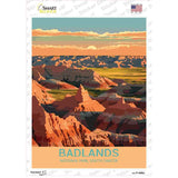 Badlands South Dakota Novelty Rectangle Sticker Decal P-4486s
