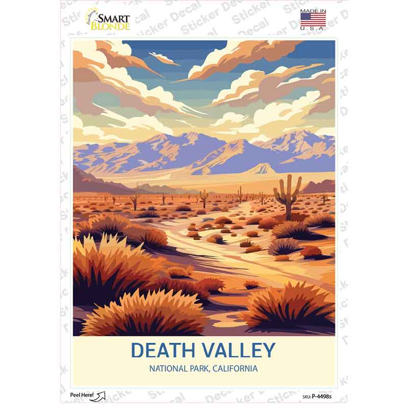 Death Valley California Novelty Rectangle Sticker Decal P-4498s