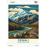Denali Alaska Novelty Rectangle Sticker Decal P-4499s