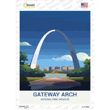 Gateway Arch Missouri Novelty Rectangle Sticker Decal P-4503s