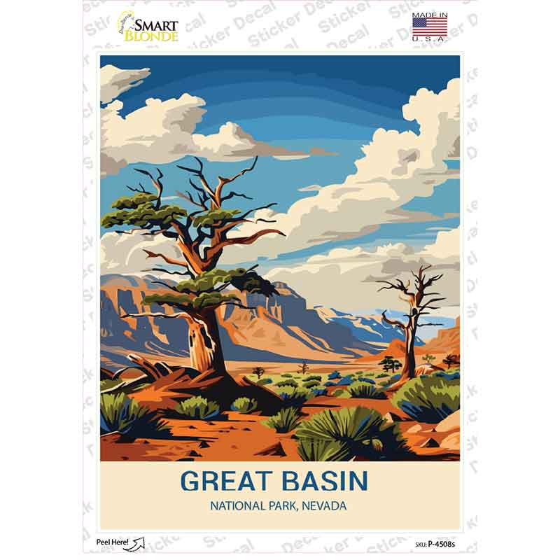 Great Basin Nevada Novelty Rectangle Sticker Decal P-4508s