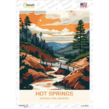 Hot Springs Arkansas Novelty Rectangle Sticker Decal P-4514s