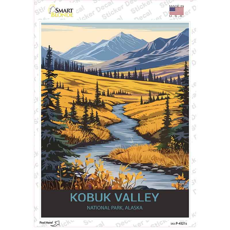 Kobuk Valley Alaska Novelty Rectangle Sticker Decal P-4521s