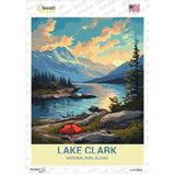 Lake Clark Alaska Novelty Rectangle Sticker Decal P-4522s