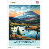 Lassen Volcanic California Novelty Rectangle Sticker Decal P-4523s