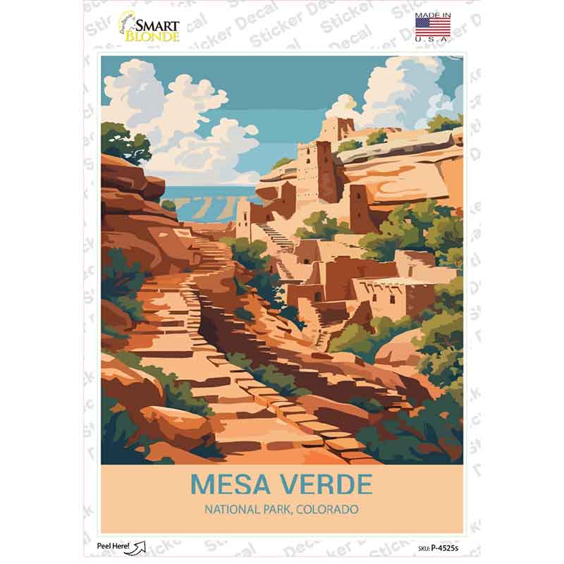 Mesa Verde Colorado Novelty Rectangle Sticker Decal P-4525s