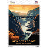 New River Gorge West Virginia Novelty Rectangle Sticker Decal P-4527s