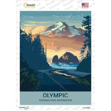 Olympic Washington Novelty Rectangle Sticker Decal P-4529s