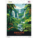 Amazon Rainforest Novelty Rectangle Sticker Decal P-4546s