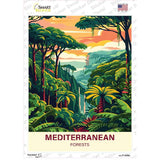 Mediterranean Forests Novelty Rectangle Sticker Decal P-4548s