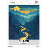 Black Forest Novelty Rectangle Sticker Decal P-4552s