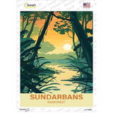 Sundarbans Rainforest Novelty Rectangle Sticker Decal P-4558s