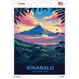 Kinabalu National Park Novelty Rectangle Sticker Decal P-4559s