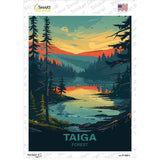 Taiga Forest Novelty Rectangle Sticker Decal P-4561s
