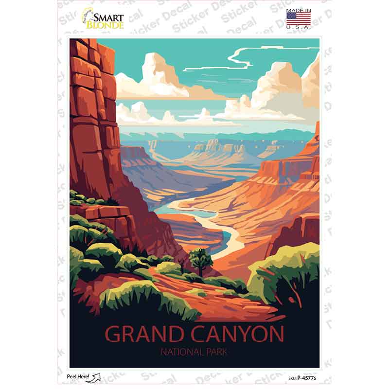 Grand Canyon National Park Novelty Rectangle Sticker Decal P-4577s