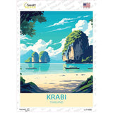 Krabi Thailand Novelty Rectangle Sticker Decal P-4580s