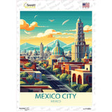 Mexico City Novelty Rectangle Sticker Decal P-4583s
