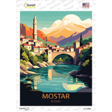 Mostar Bosnia Novelty Rectangle Sticker Decal P-4585s