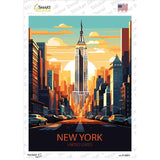 New York United States Novelty Rectangle Sticker Decal P-4587s