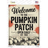 Pumpkin Patch Open Daily Novelty Rectangle Sticker Decal P-4606s