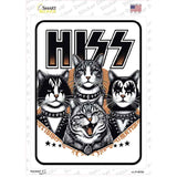 HISS Novelty Rectangle Sticker Decal P-4610s