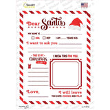 Dear Santa Novelty Rectangle Sticker Decal P-4616s