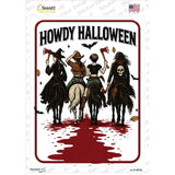 Howdy Halloween Novelty Rectangle Sticker Decal P-4619s