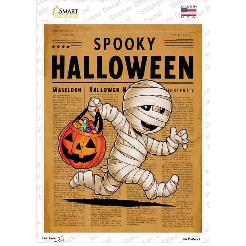Spooky Halloween Novelty Rectangle Sticker Decal P-4627s