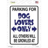 Dog Lovers Only Novelty Rectangle Sticker Decal